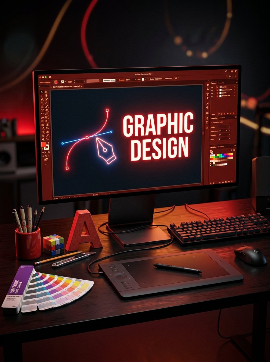 Graphic Design Workspace Arena Animation